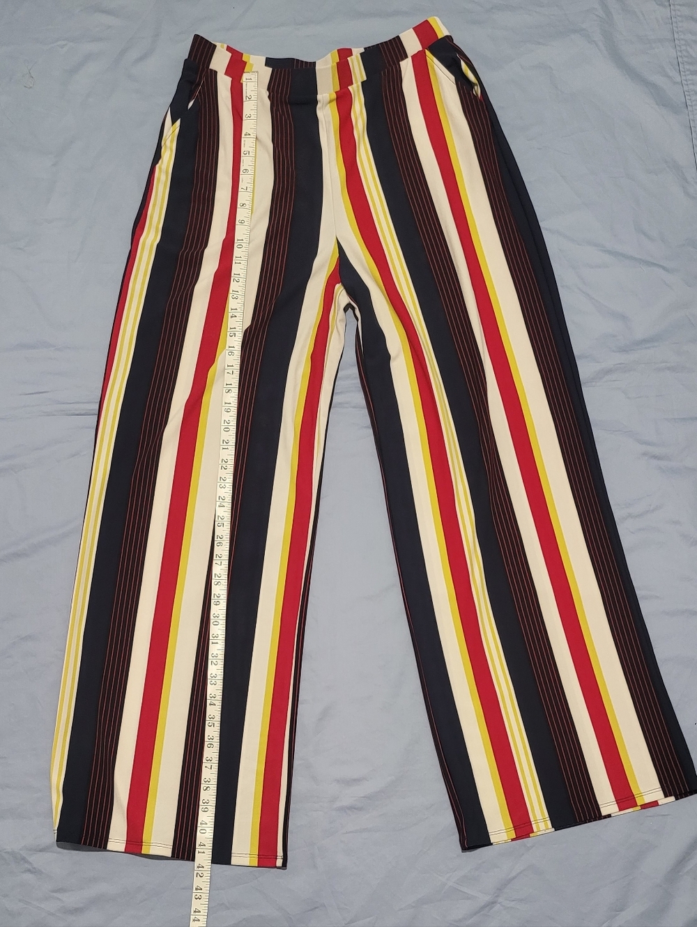 Bar III Multicolor Striped Wide-Leg Pants (GB)